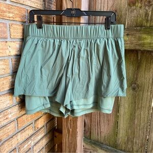 Blogilates Sage Green Women's Athletic Shorts